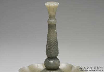 图片[2]-Jade candlestick with floral decoration, Ottoman Empire-China Archive